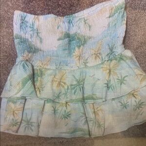 Tropical Print Kids Skort